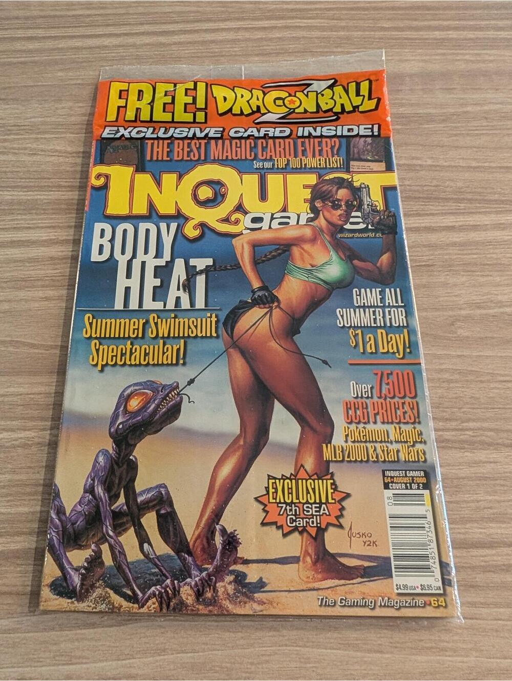 Vintage InQuest Magazine #54 with Exclusive 7th Sea Card - Summer Swimsuit Cover